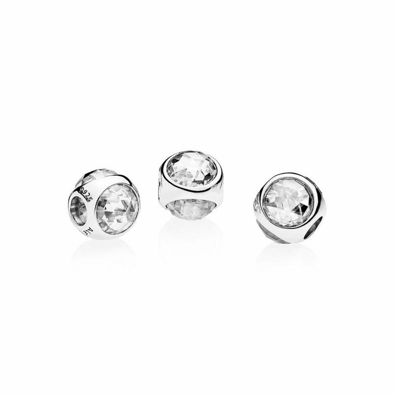 Pandora Radiant Droplet Charm Ireland - Sterling Silver/Cubic Zirconia - 120384NUZ